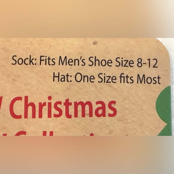 NWT Legale Ugly Christmas Party Collection Men’s Ugly Christmas Hat & Socks Set! - Picture 6 of 8